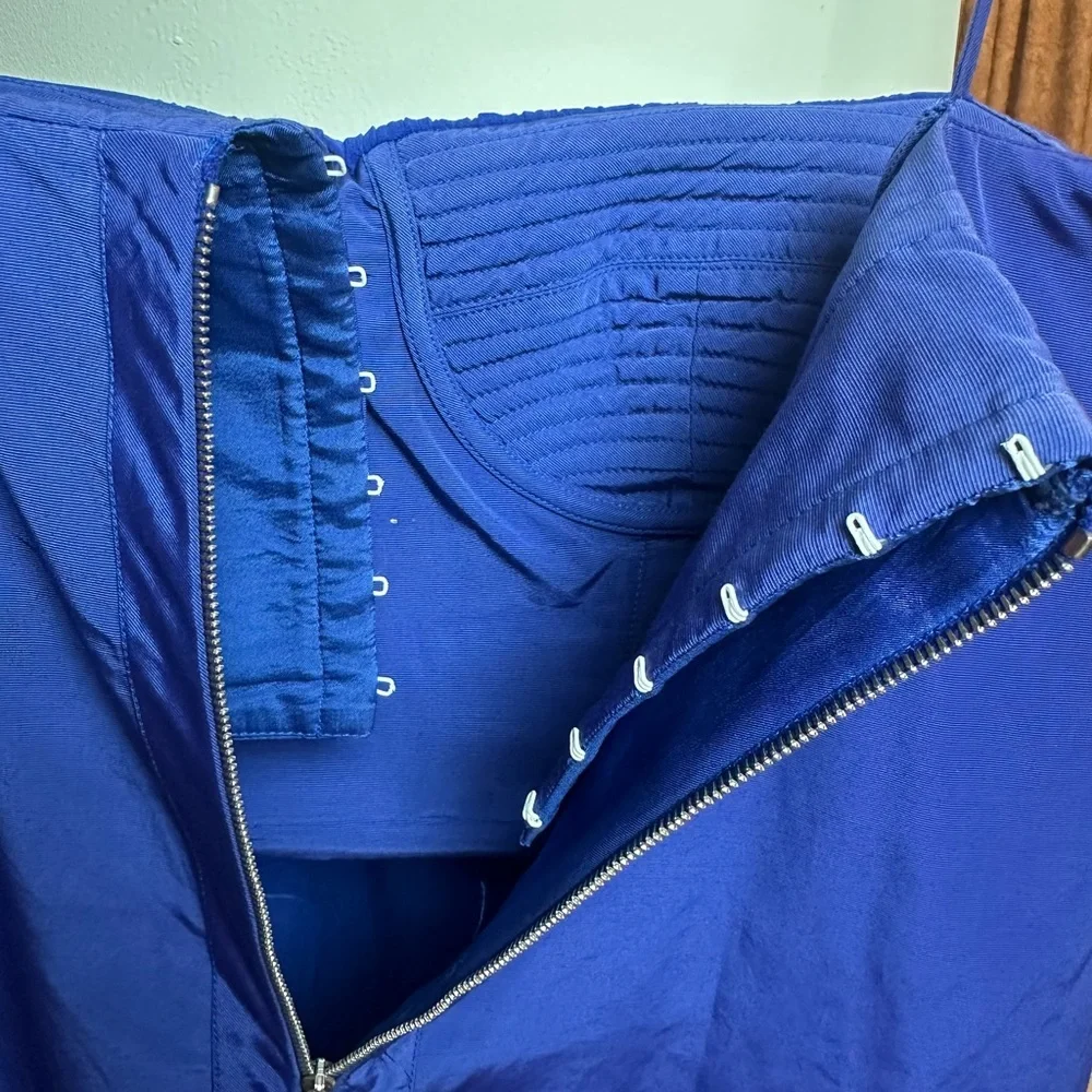 Piazza Sempione Royal Blue Pleated Dress | Italian Luxury | Elegant - Picture 5 of 14